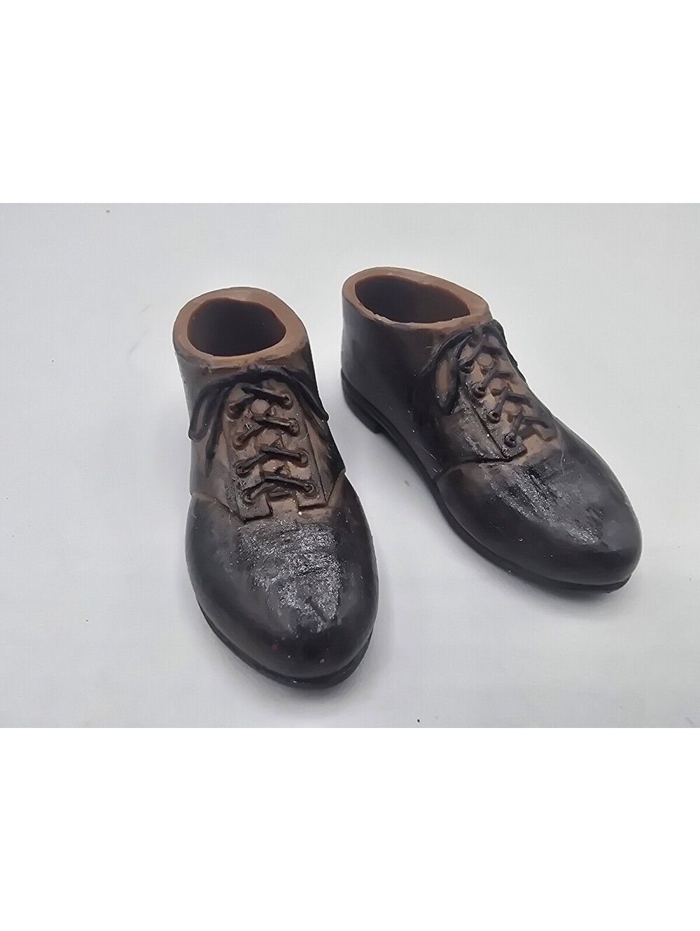 Vintage doll black brown oxford shoes